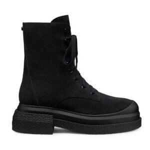 Stuart Weitzman black 60MM Charli sportlift suede boots size 36.5
